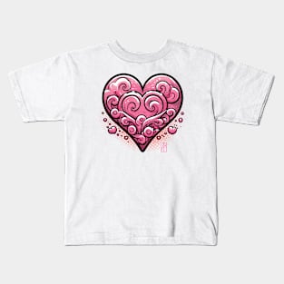 Heart for you - Valentine's Day - Love waves - Lovers Kids T-Shirt